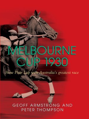 cover image of Melbourne Cup 1930